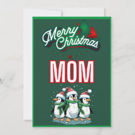 Cartão de Natal engraçado para mães