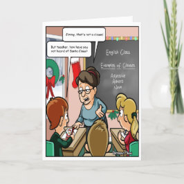 Cartão de Natal Engraçado para o Papai Noel