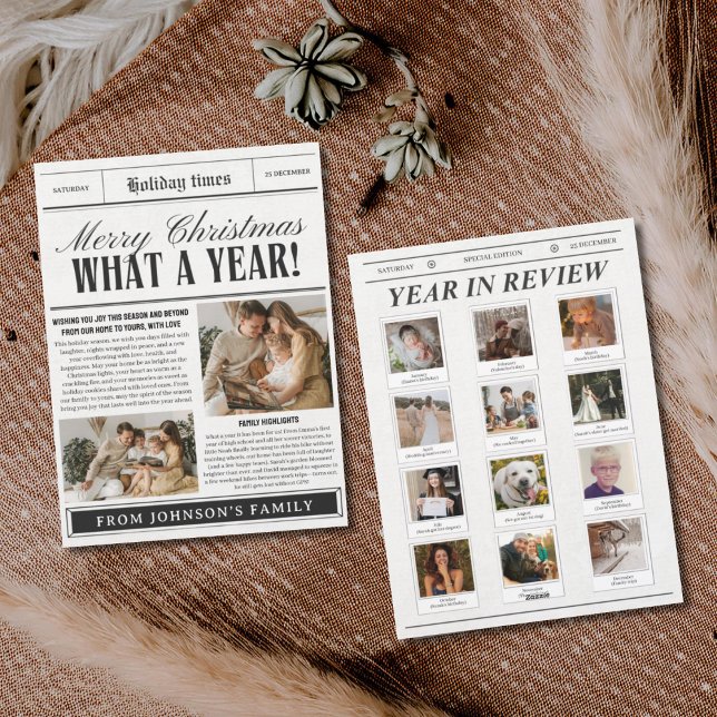 Cartão de Natal engraçado para um jornal que ano (Criador carregado)