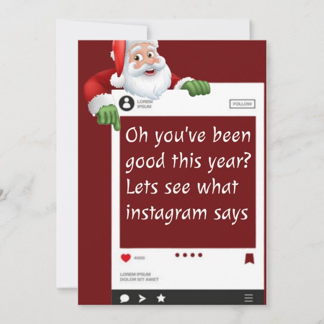 cartão de Natal engraçado personalizado (Frente)