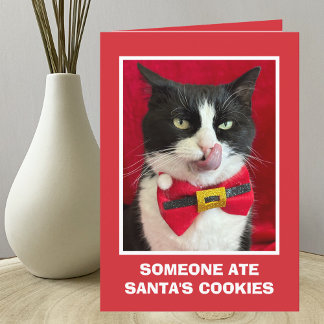 Cartão de Natal Engraçado Tuxedo