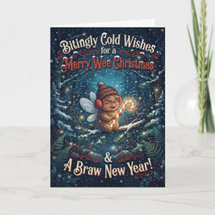 Cartão de Natal Esquilo Ano Novo Braw