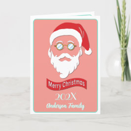 Cartão de Natal estilo Hipster papais noeis