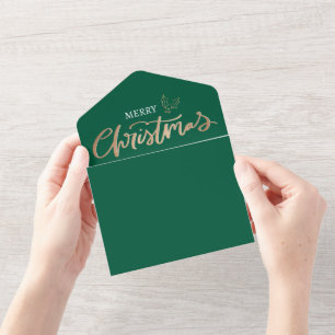 Cartão de Natal Evergreen Recebe Foto de Natal