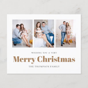 CARTÃO DE NATAL FAMILIAR COM 3 FOTOS ORÇAMENTO