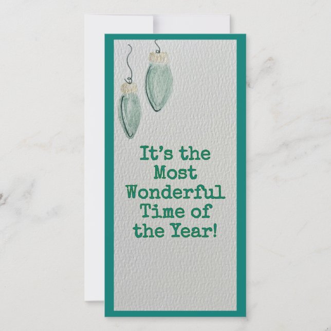 Cartão de Natal Familiar - Mais Maravilhoso - Cart (Frente)