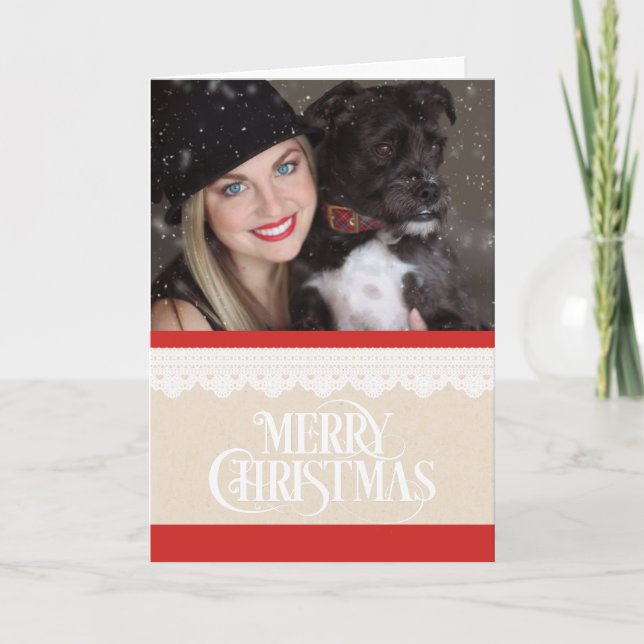 Cartão de Natal Feliz (Frente)