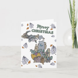 Cartão de Natal Feliz de Michigan 