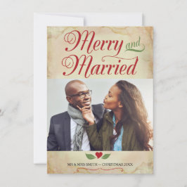 Cartão de Natal, Feliz e casado