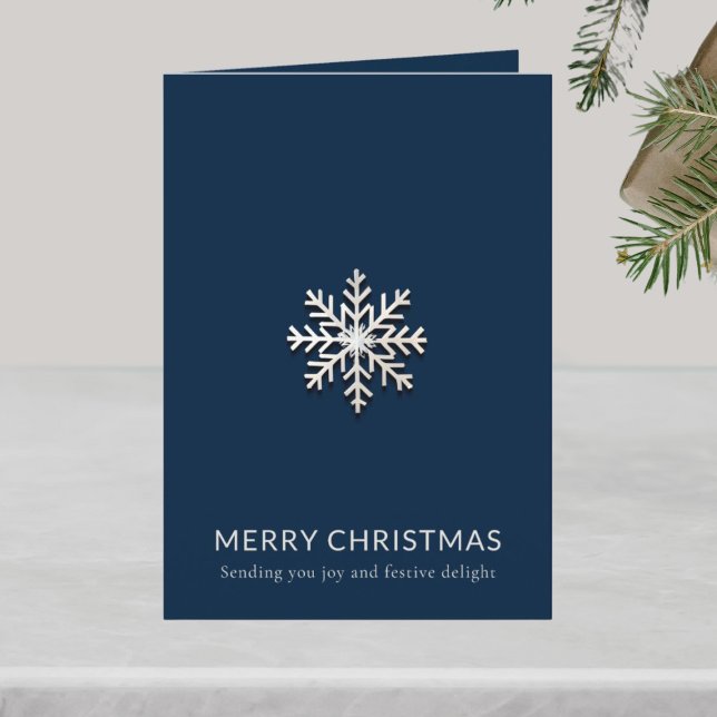 Cartão de Natal Feliz Floco de Neve (Criador carregado)