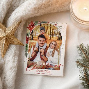 Cartão de Natal Feliz para a Família Fotografias