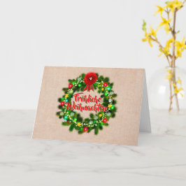 Cartão de Natal Feliz Saudação