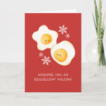 Cartão de Natal Férias Eggcelentes