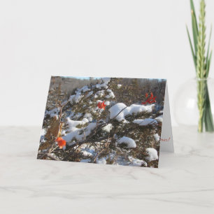 Cartão de Natal "Flores de Inverno"