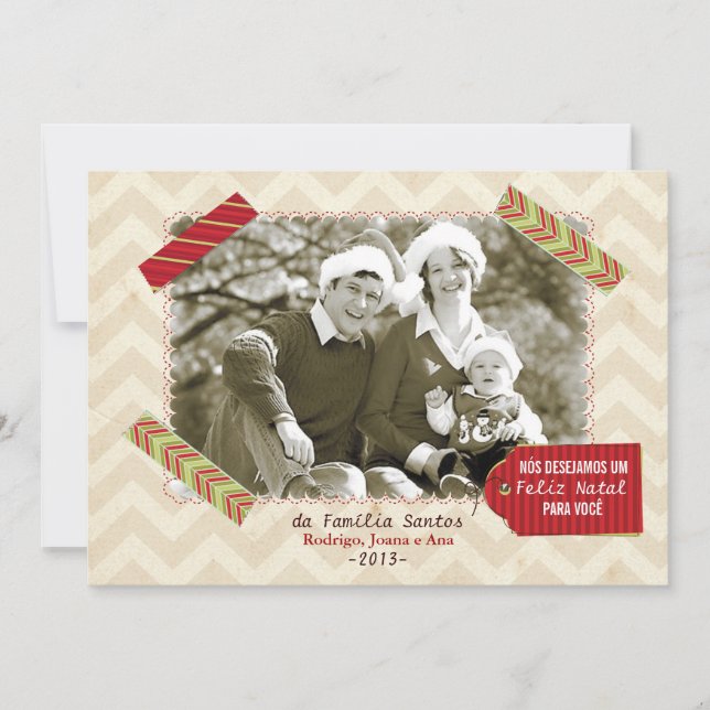 Cartão de Natal foto (Frente)