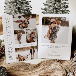 Cartão de Natal Foto Moderno | Cartão de Férias