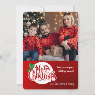 Cartão de Natal Fotográfico