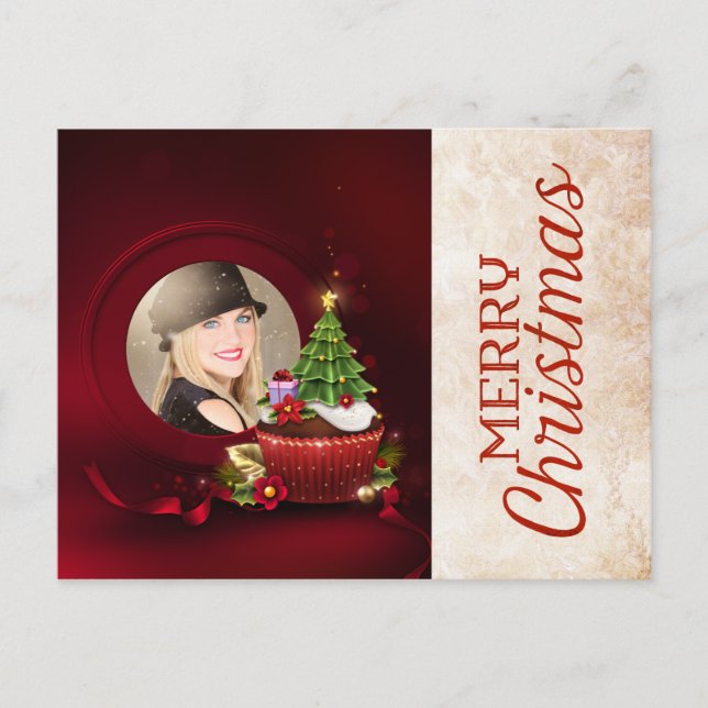 Cartão de Natal Fotográfico de papais noeis (Frente)