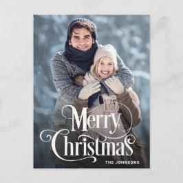 Cartão de Natal FOTOGRÁFICO Moderno Feliz Natal