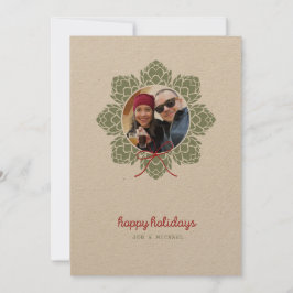 Cartão de Natal Fotográfico para Saltos de cerveja