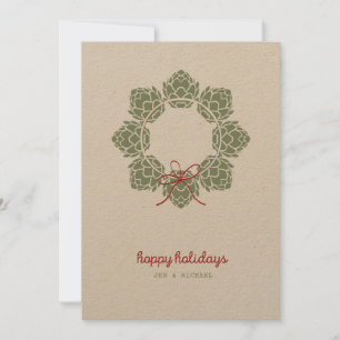 Cartão de Natal Fotográfico para Saltos de cerveja