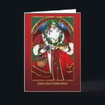 Cartão de Natal francês - Papai Noel - Joyeux Noël<br><div class="desc">Cartão de Natal francês - Papai Noel - Joyeux Noël</div>