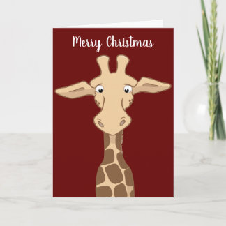 Cartão de Natal Giraffe