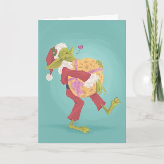 Cartão de Natal Goblin (Frente)