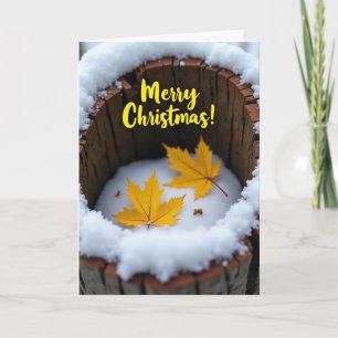 Cartão de Natal Golden Maple