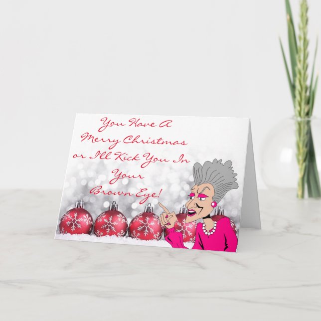 Cartão de Natal Grand Dame III (Frente)