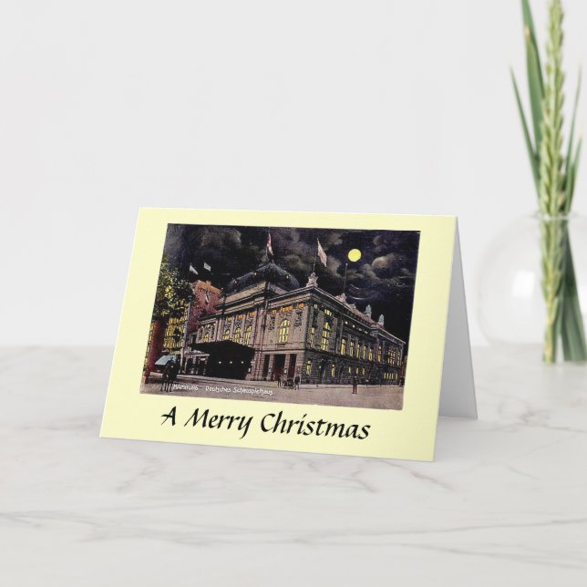 Cartão de Natal - Hamburgo, Alemanha (Frente)