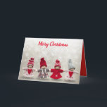 Cartão de Natal Handmade dos anjos do inverno da<br><div class="desc">Cartão de Natal Handmade dos anjos do inverno da malha</div>