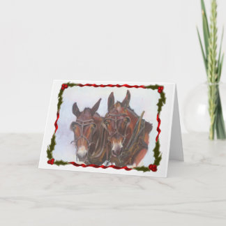 Cartão de Natal Holiday Mules