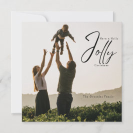 Cartão de Natal Holly Jolly