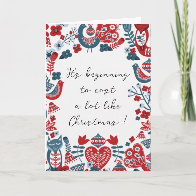 Cartão de Natal Humorístico (Frente)