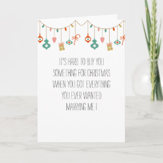 Cartão de Natal Humorístico para Marido/Esposa
