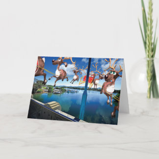 Cartão de Natal Humoroso de Peregrinação de Papais