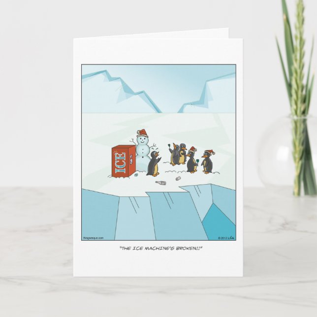 Cartão de Natal Ice (Frente)