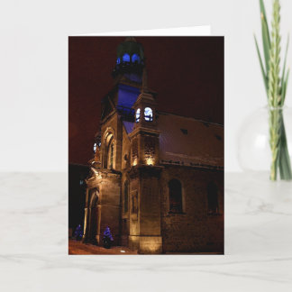 Cartão de Natal - Igreja de Montreal à noite