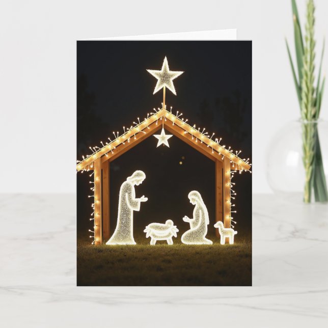 Cartão de Natal Iluminado (Frente)