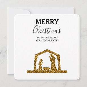 Cartão de Natal Incrível Avós - Natividade