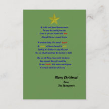 Cartão de natal infantil do céu