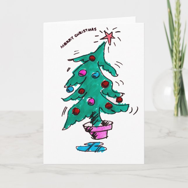 Cartão de Natal instável do Feliz Natal (Frente)