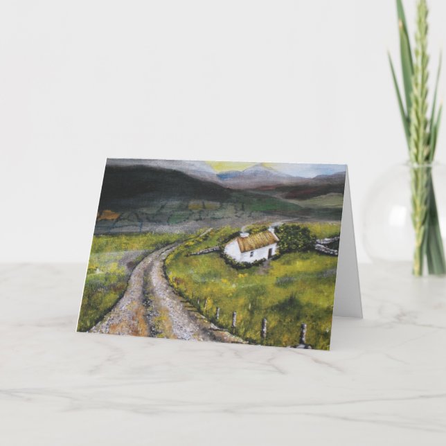 Cartão de Natal irlandês, Cartão dobrado de 5 x 7  (Frente)