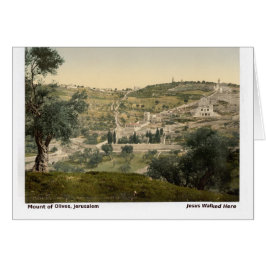 Cartão de Natal Jerusalém Foto Antiga