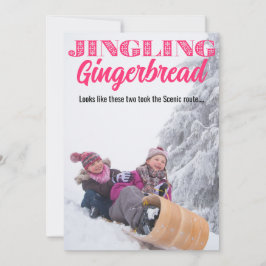 Cartão de Natal Jingling Gingerbread