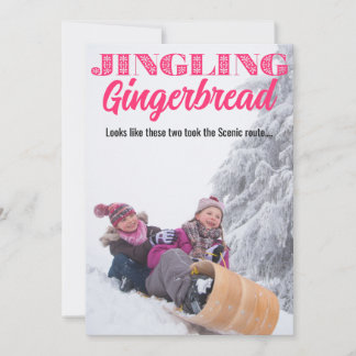 Cartão de Natal Jingling Gingerbread
