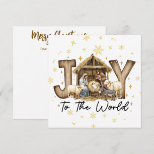 Cartão de Natal JOY Natividade