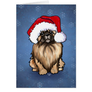 Cartão de Natal KiniArt Pekingese