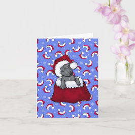 Cartão de Natal KiniArt Pit Bull